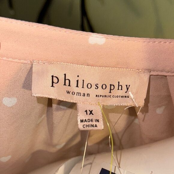 Peach Polka Dot Women's Top - Picture 6 of 8